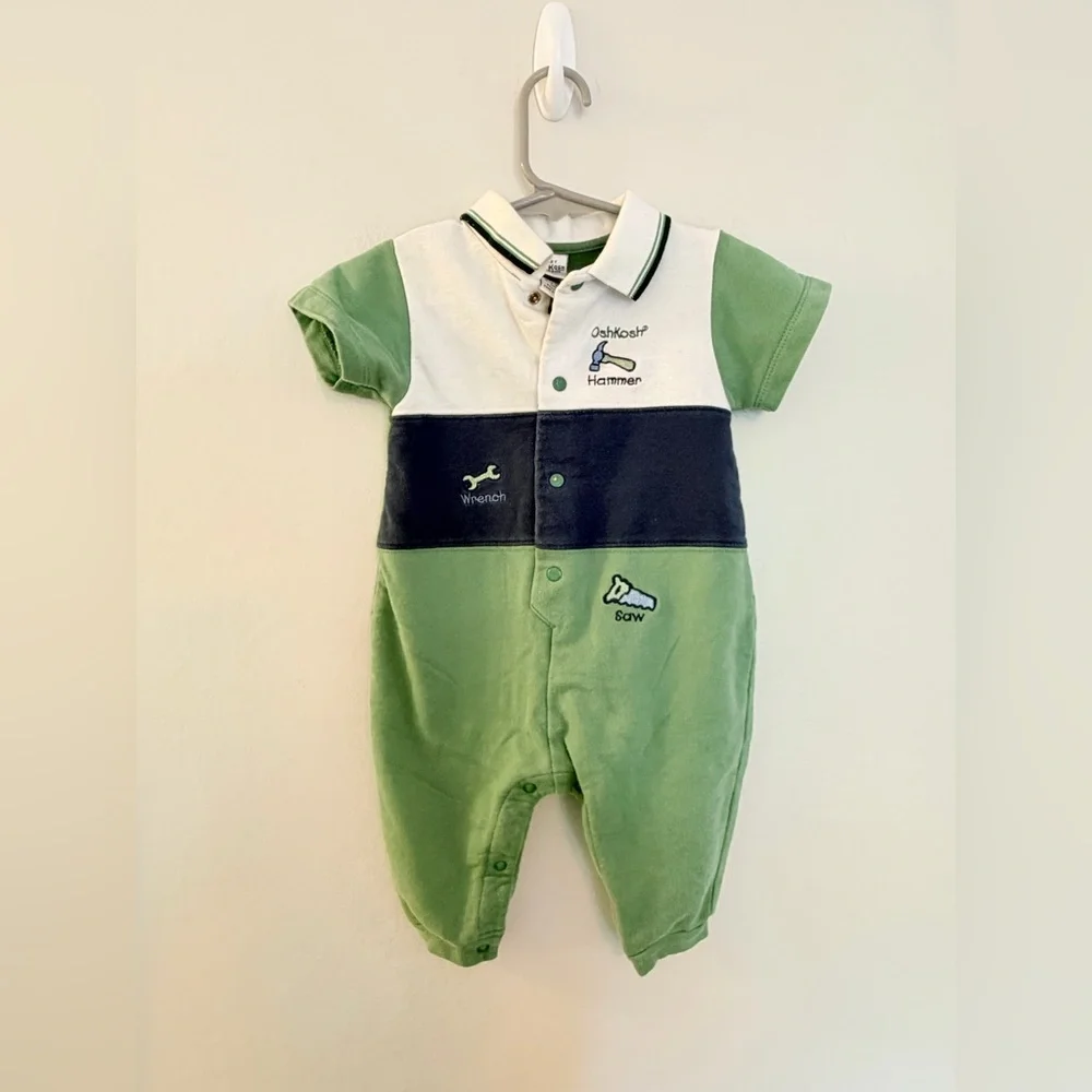 Vintage 90’s Baby Osh Kosh B’Gosh Boys Onesie - Size 6-9 months